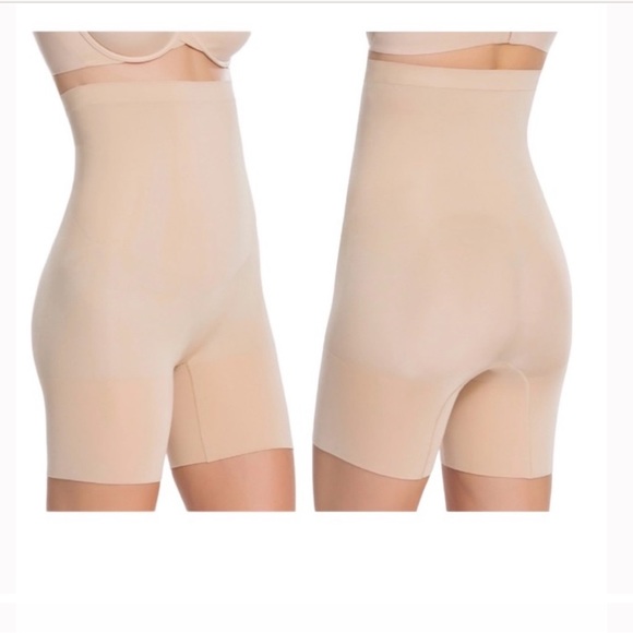 SPANX- High-waisted Mid Thigh Shaper - Picture 2 of 11
